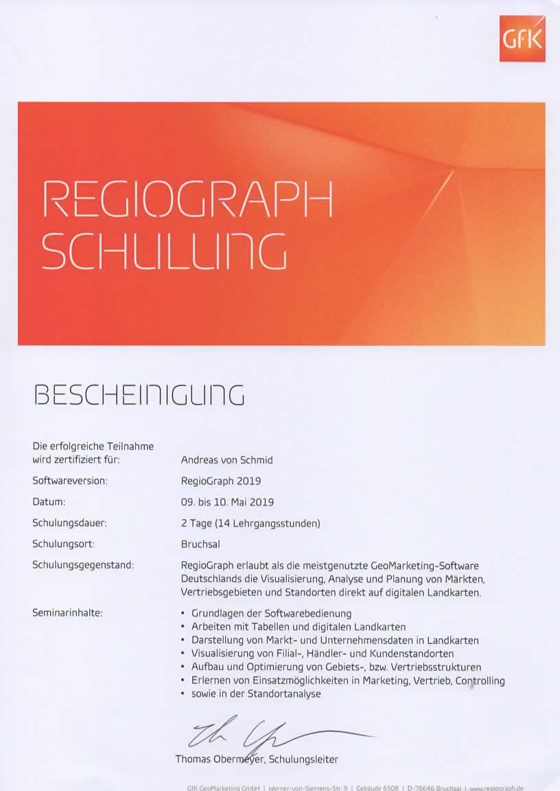 SpediCon - Regiograph Schulung
